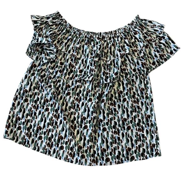 Womens Top Size Medium MultiColor Avante Garde Indie Business Casual Everyday - Picture 2 of 8